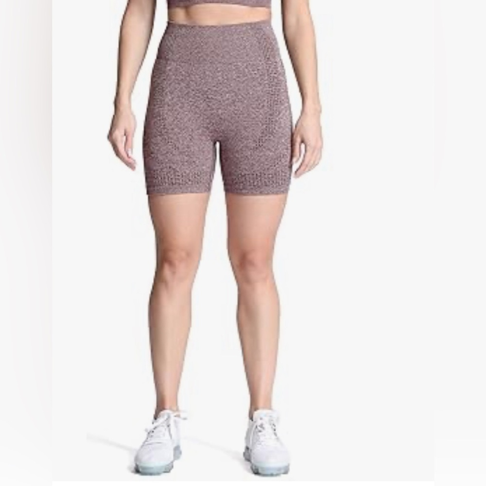 Sz S Aoxjox Women's High Waisted Vital Seamless Workout Yoga Gym coffee NWT